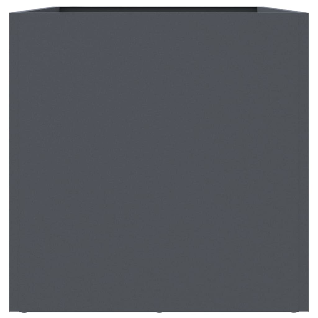 Jardinieră, antracit, 62x30x29 cm, oțel