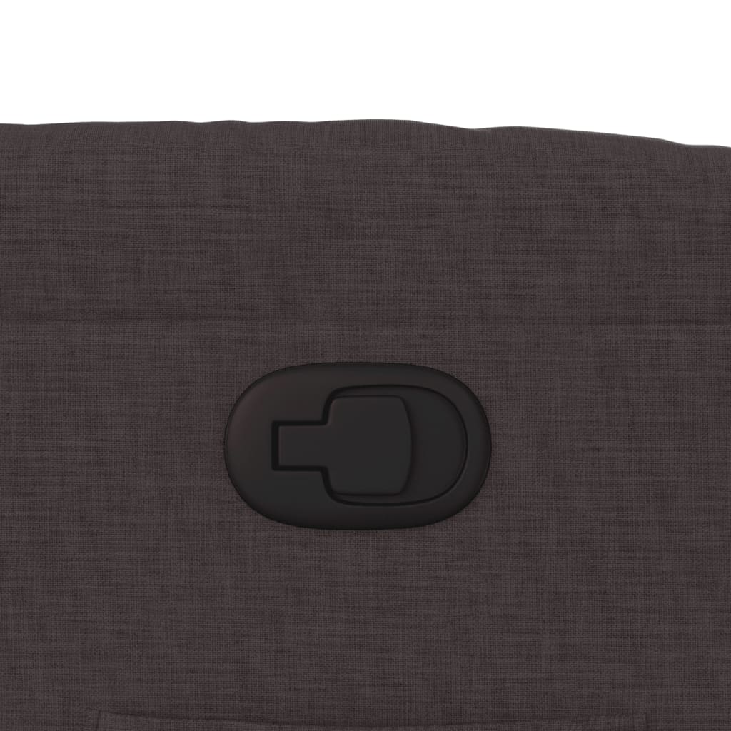 Fotoliu rabatabil, maro închis, material textil