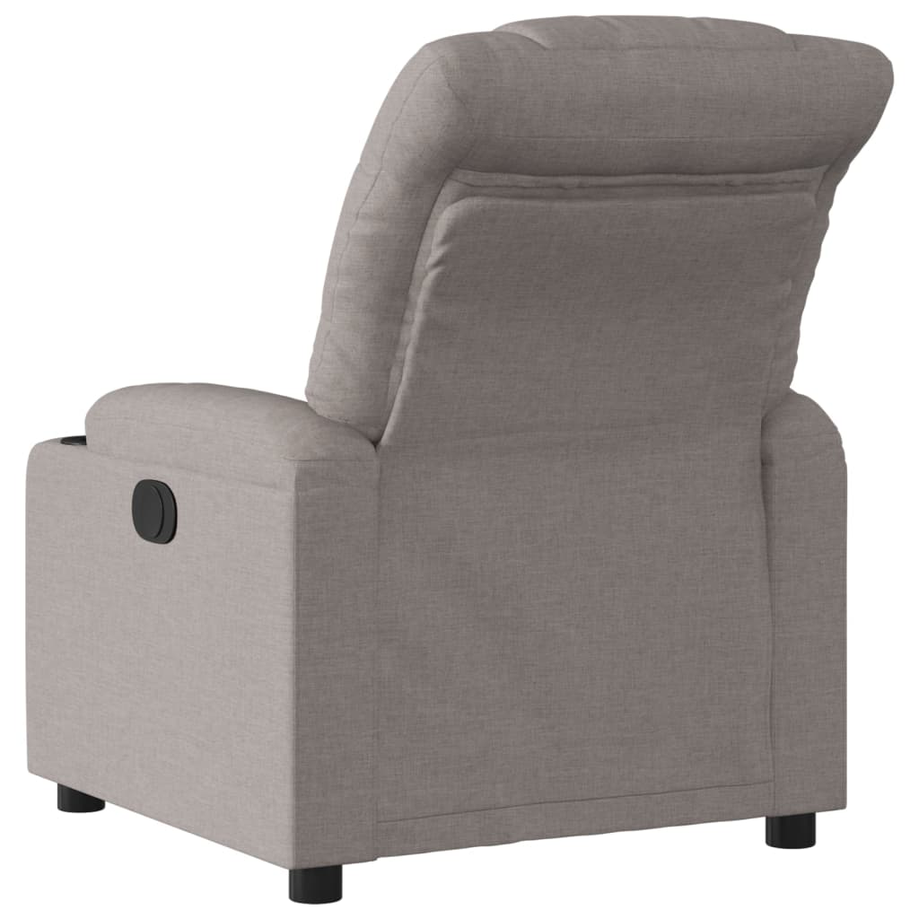 Fotoliu rabatabil, gri taupe, material textil