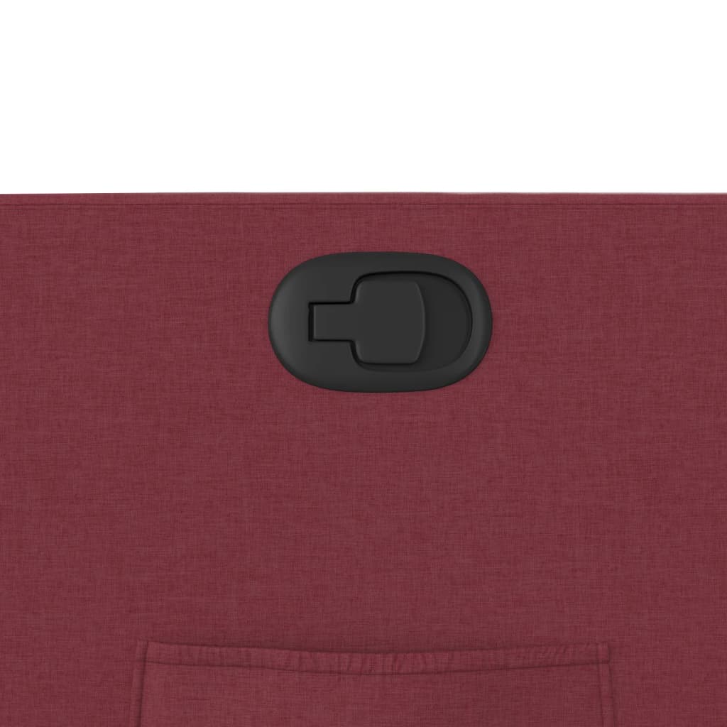 Fotoliu rabatabil, roșu vin, material textil