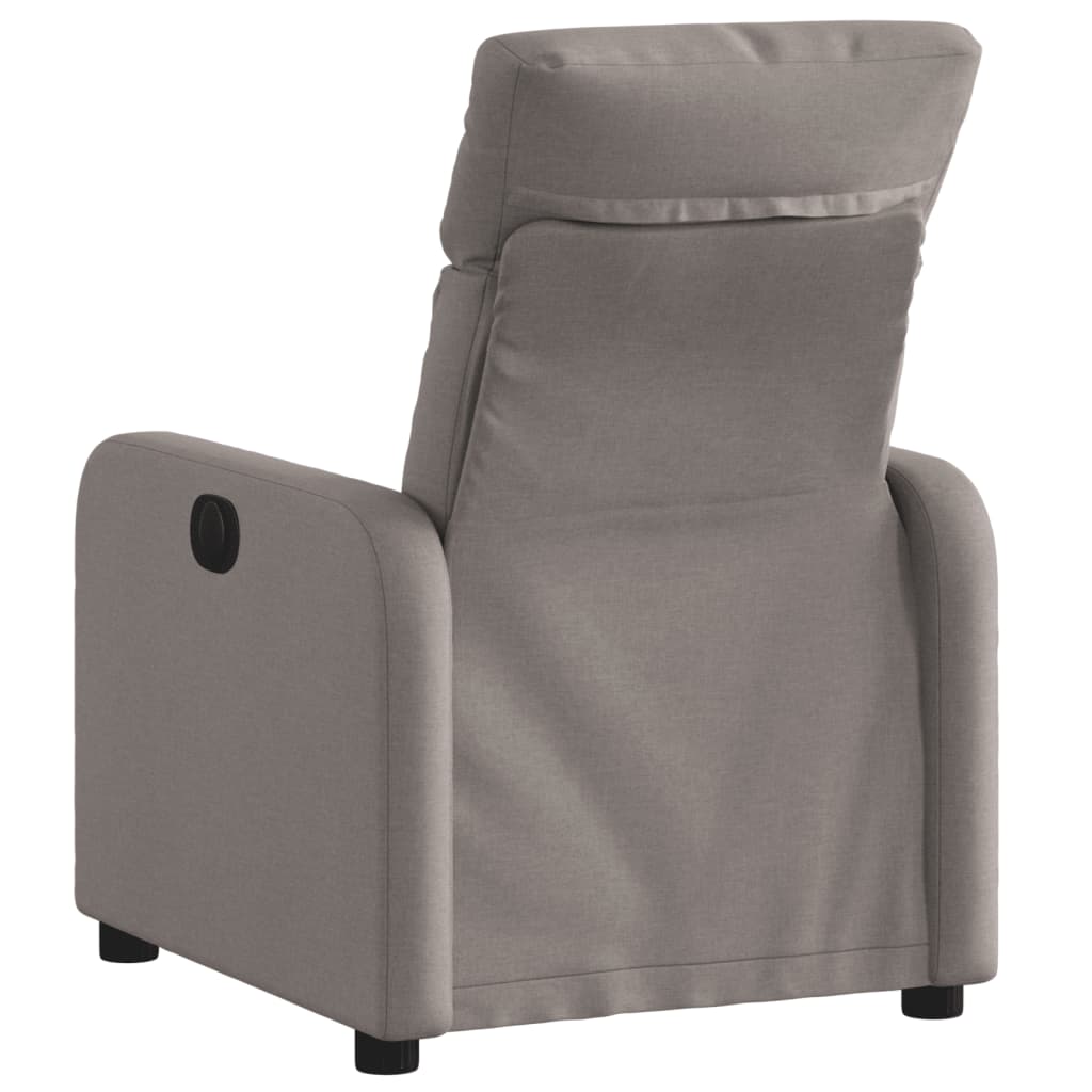 Fotoliu rabatabil, gri taupe, material textil