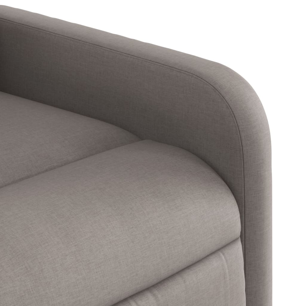 Fotoliu rabatabil, gri taupe, material textil