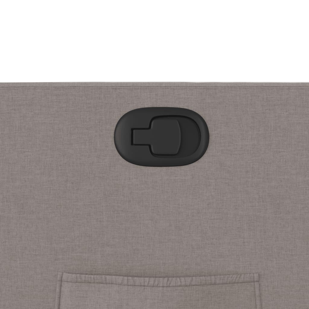 Fotoliu rabatabil, gri taupe, material textil