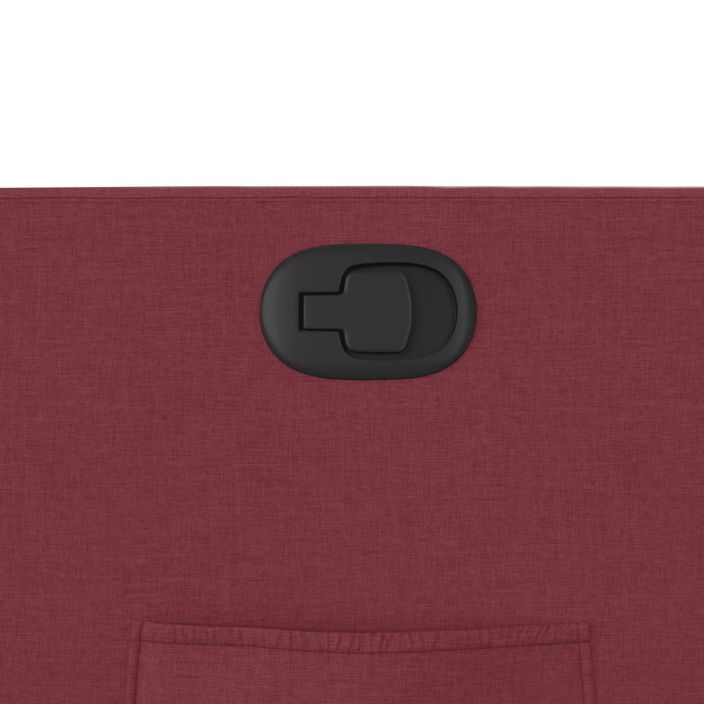 Fotoliu rabatabil, roșu vin, material textil