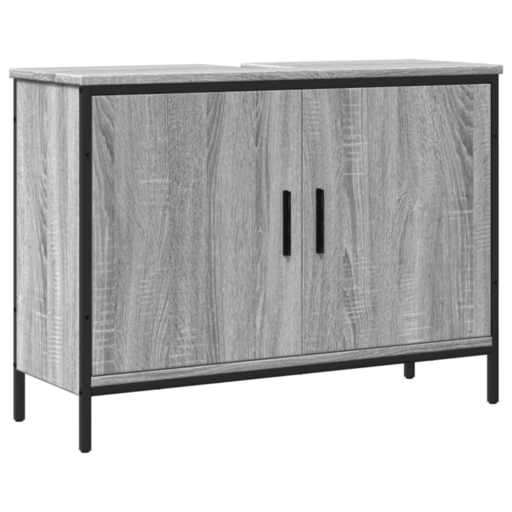 Dulap chiuvetă baie, gri sonoma, 80x30x60 cm, lemn prelucrat
