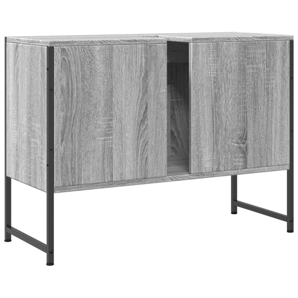 Dulap chiuveta de baie, gri sonoma, 80x33x60 cm, lemn compozit
