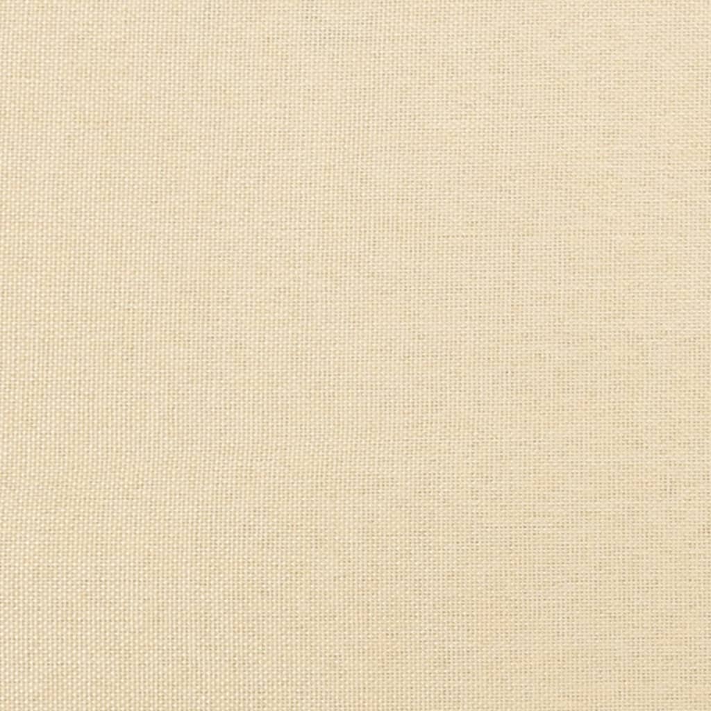 Canapea extensibilă cu 2 locuri, crem, material textil