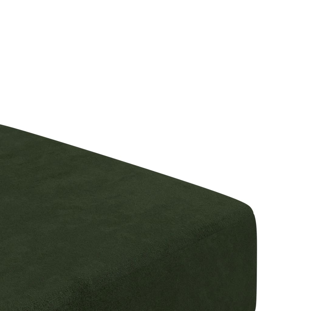 Canapea extensibilă cu 2 locuri, verde închis, catifea