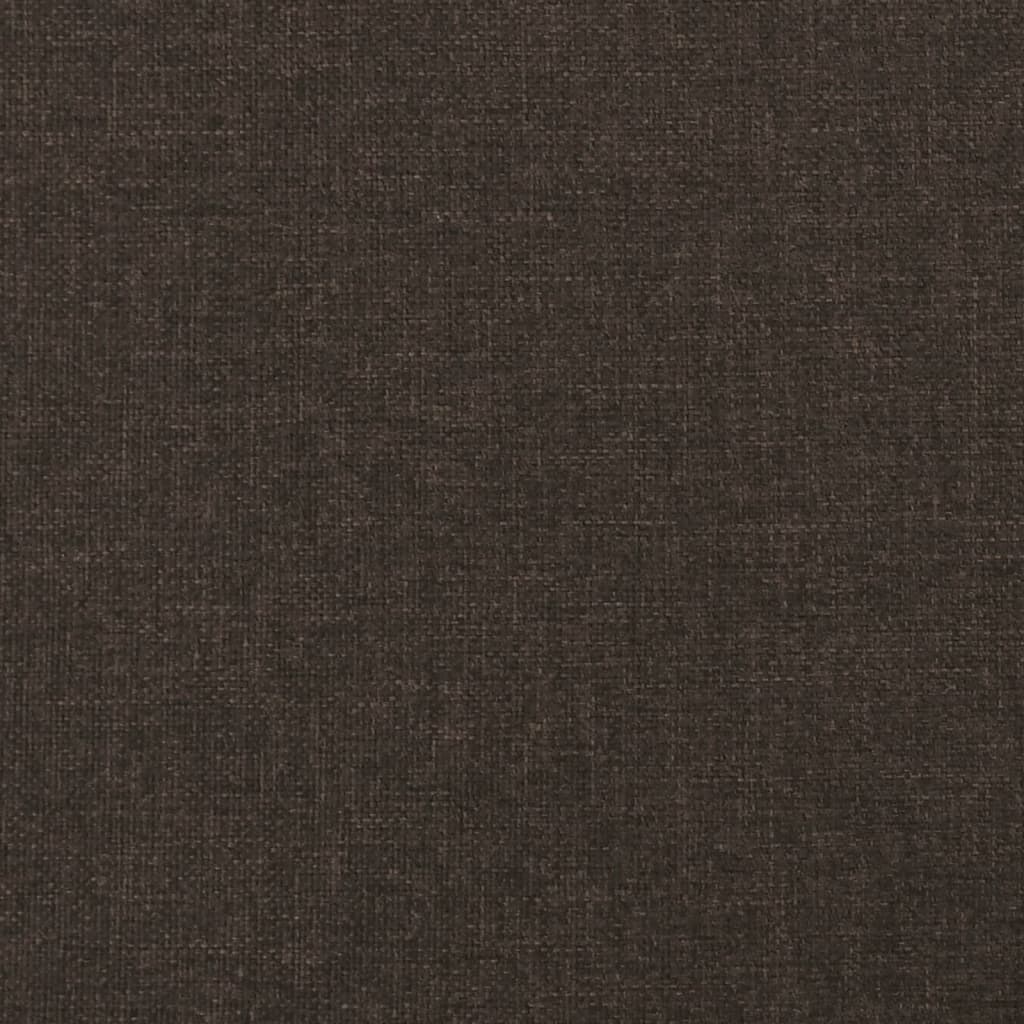 Canapea extensibilă cu 2 locuri, 2 perne, maro închis, textil