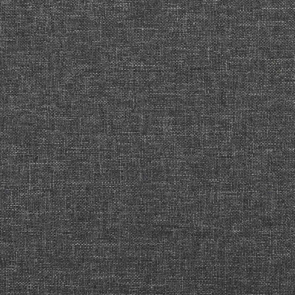 Canapea extensibilă cu 2 locuri, gri închis, textil
