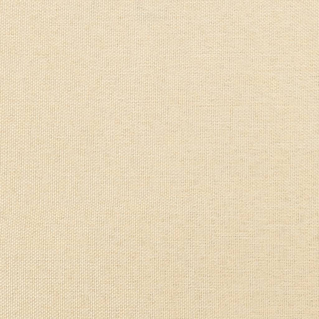 Canapea extensibilă cu 2 locuri, crem, material textil