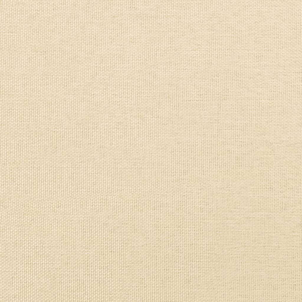 Canapea extensibilă cu 2 locuri, crem, material textil