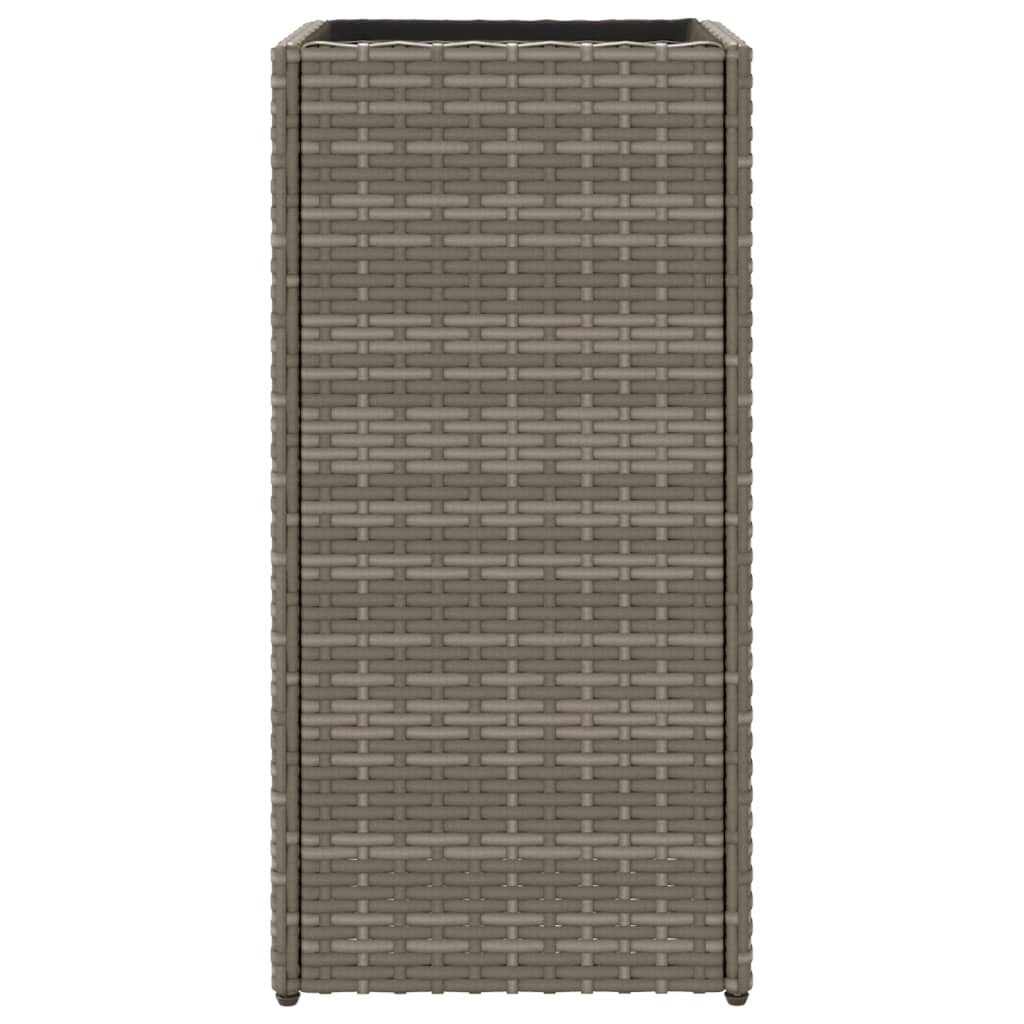 Jardinieră de grădină, gri, 30x30x60 cm, poliratan