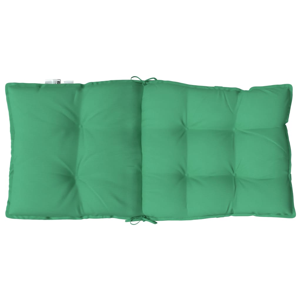 Perne scaun cu spătar mic, 6 buc., verde, textil oxford