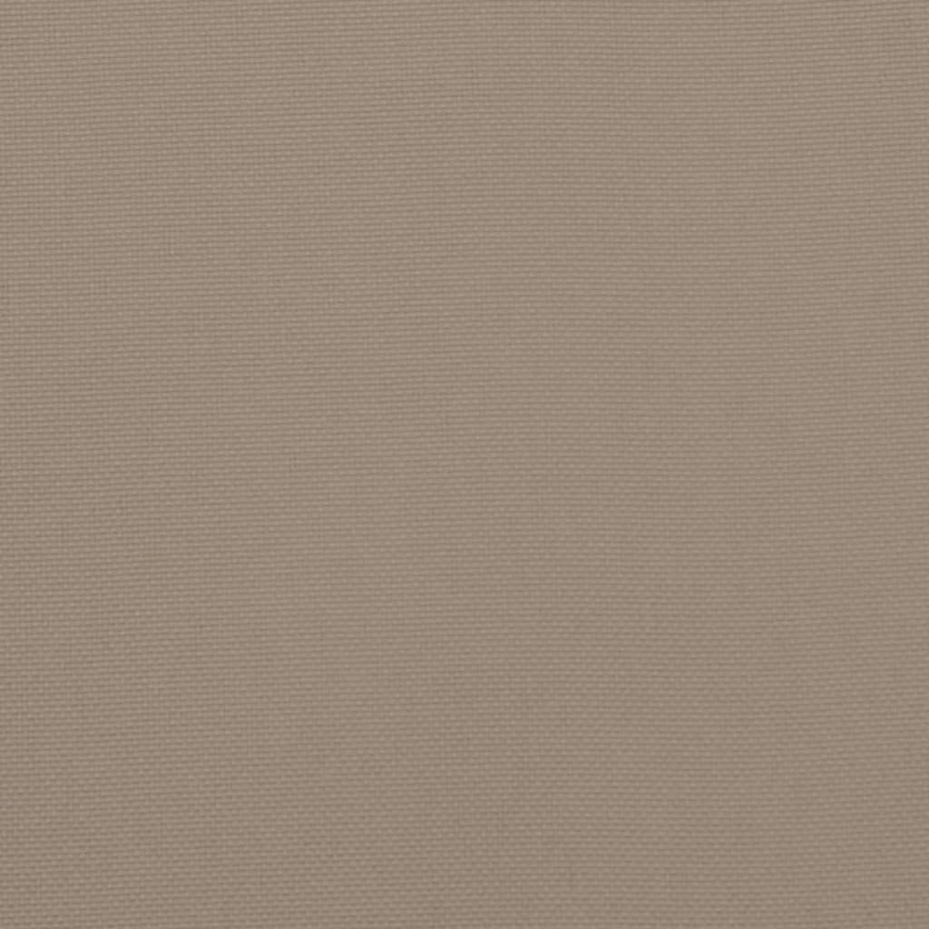 Perne scaun cu spătar mic, 2 buc., gri taupe, textil oxford