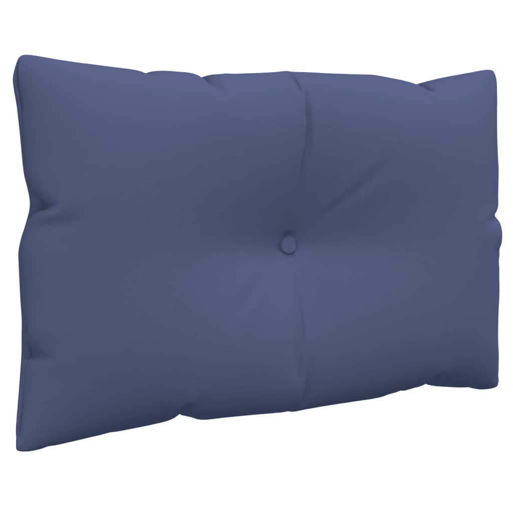 Set pernă de paleți, bleumarin, 60x38x13 cm, material textil