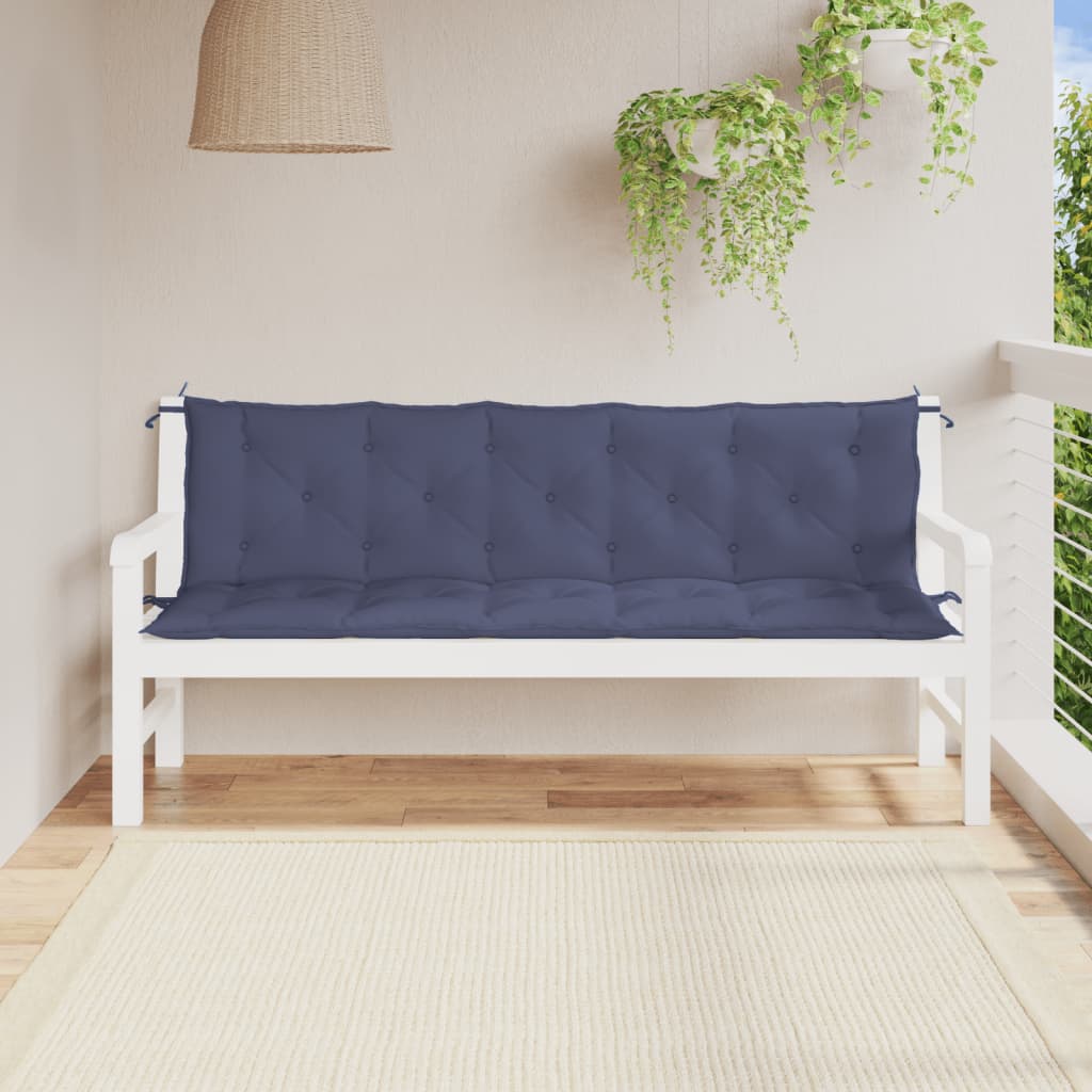 Perne bancă de grădină 2buc. bleumarin 180x50x7cm textil oxford
