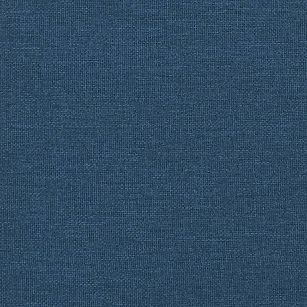 Canapea Chesterfield cu 2 locuri, albastru, material textil