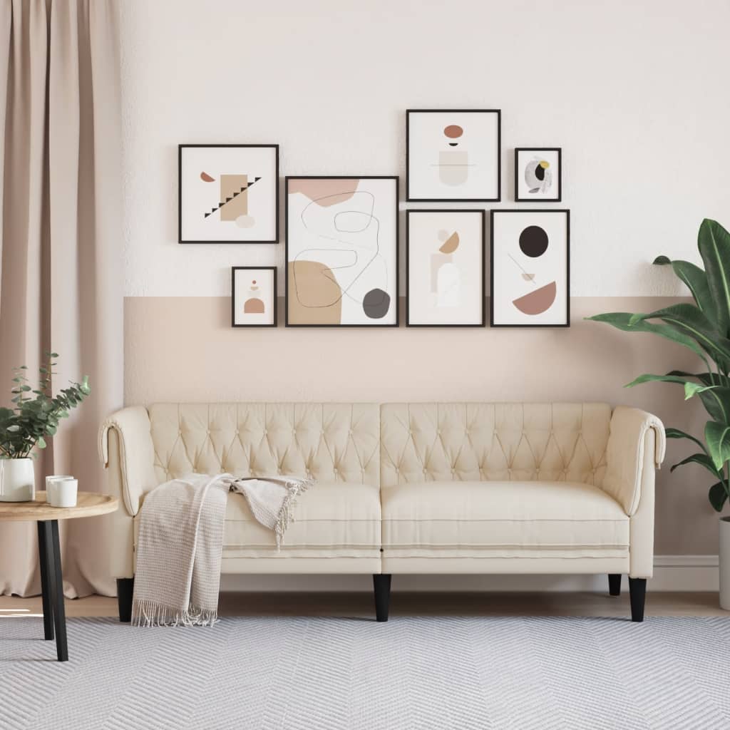 Canapea Chesterfield cu 3 locuri, in