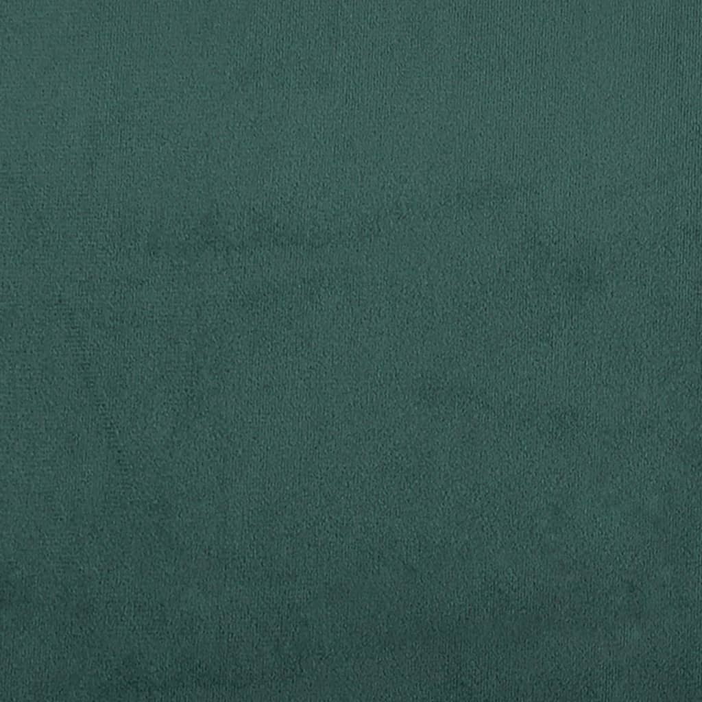 Canapea cu 3 locuri, verde închis, catifea