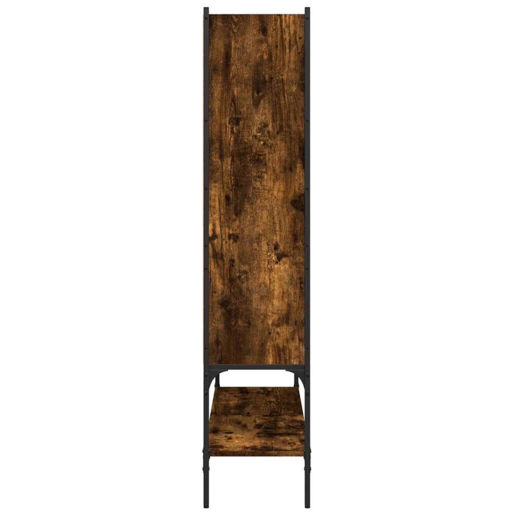 Bibliotecă, stejar fumuriu, 102x30x141,5 cm, lemn prelucrat