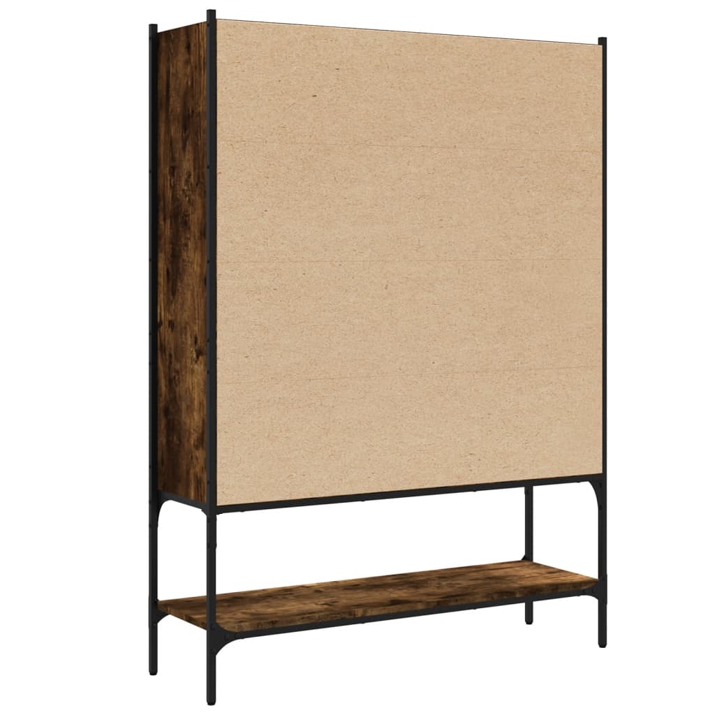 Bibliotecă, stejar fumuriu, 102x30x141,5 cm, lemn prelucrat