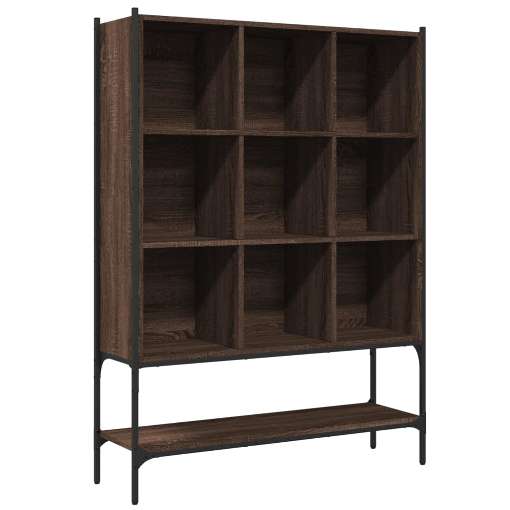 Bibliotecă, stejar maro, 102x30x141,5 cm, lemn prelucrat
