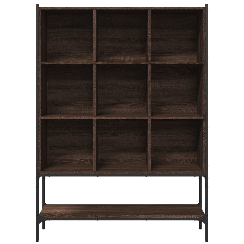 Bibliotecă, stejar maro, 102x30x141,5 cm, lemn prelucrat