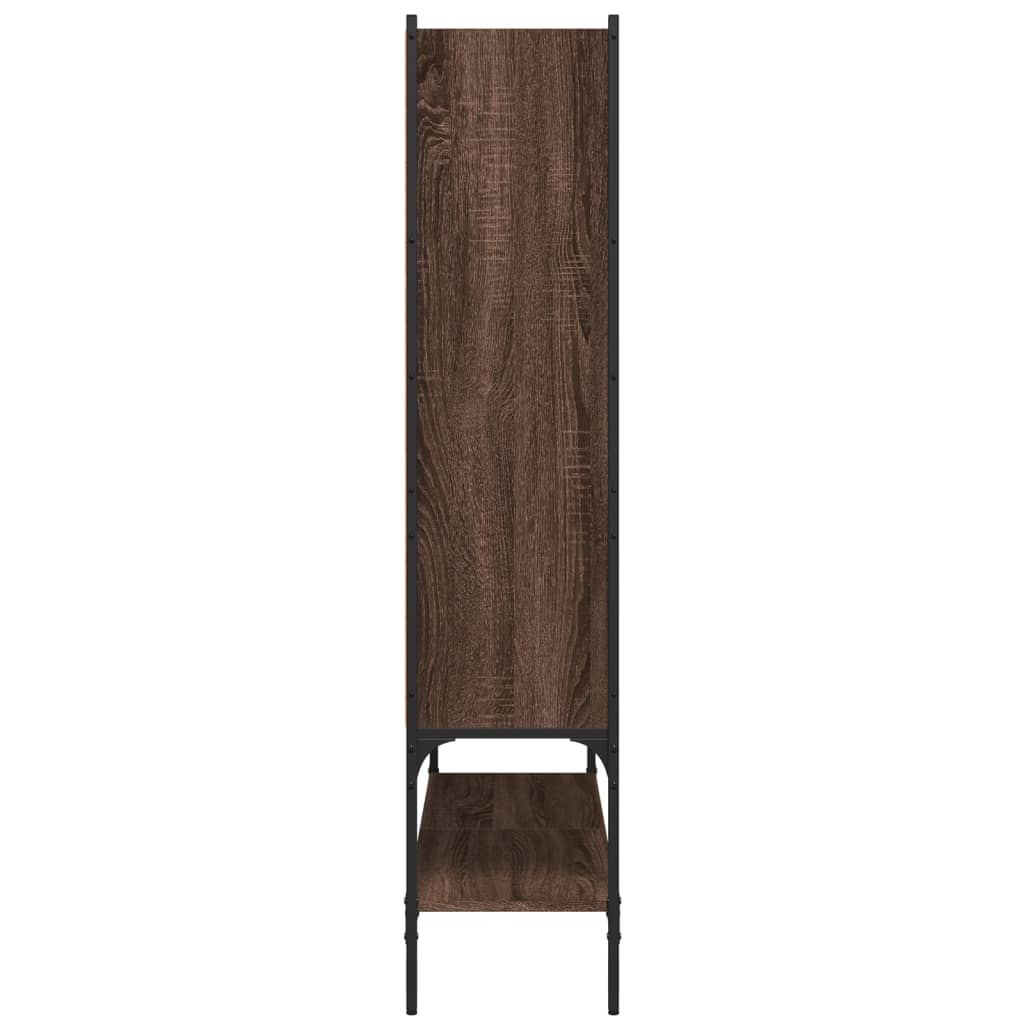 Bibliotecă, stejar maro, 102x30x141,5 cm, lemn prelucrat