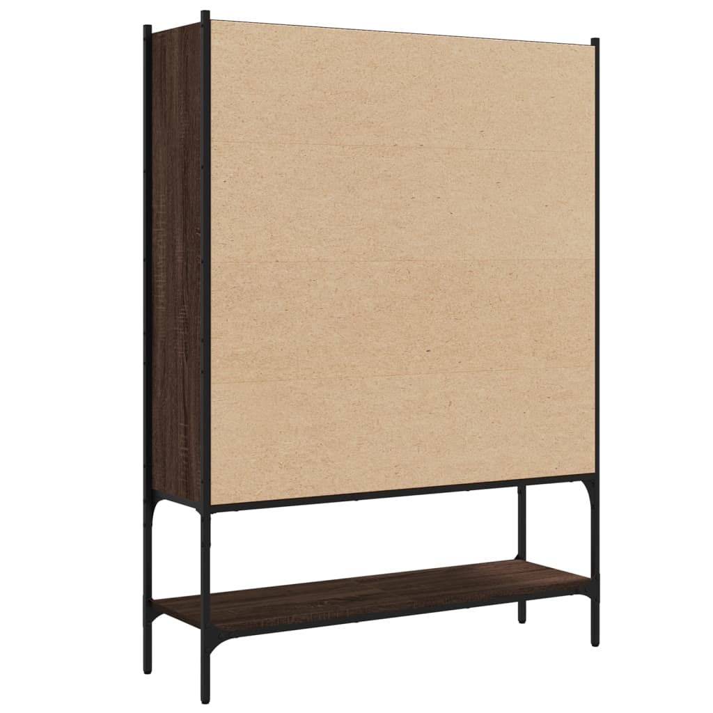 Bibliotecă, stejar maro, 102x30x141,5 cm, lemn prelucrat
