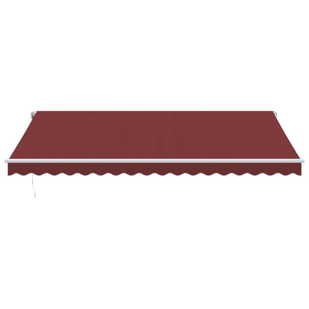 Copertina retractabilă automat cu LED, vișiniu, 450x300 cm