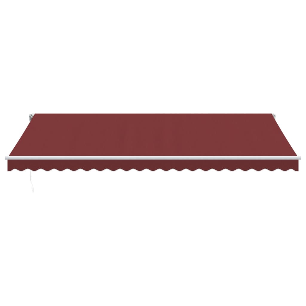 Copertina retractabilă automat cu LED, vișiniu, 500x300 cm