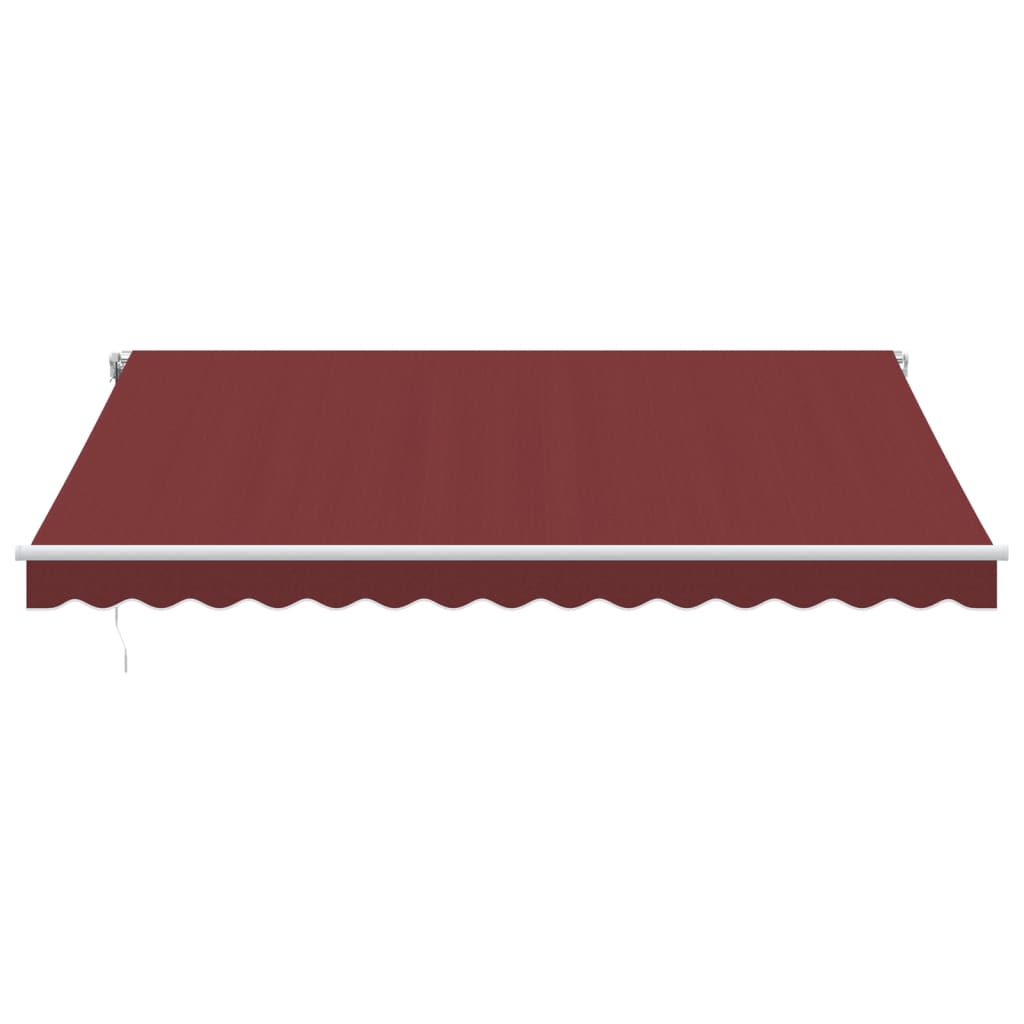 Copertina retractabilă automat cu LED, vișiniu, 400x350 cm