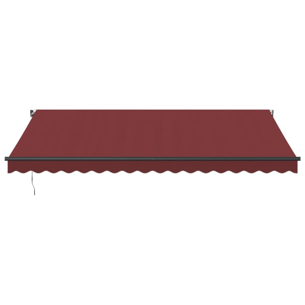 Copertina retractabilă manual, vișiniu, 450x350 cm
