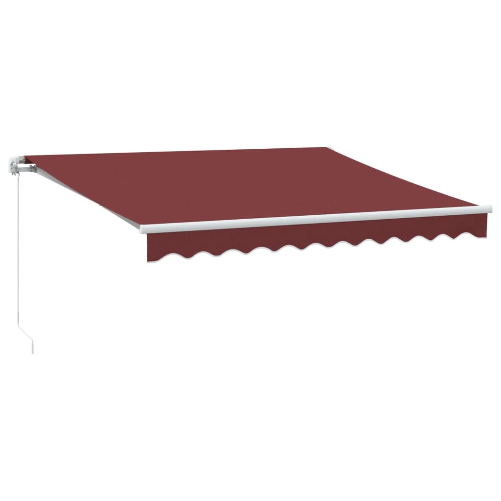 Copertina retractabilă manual, vișiniu, 300x250 cm
