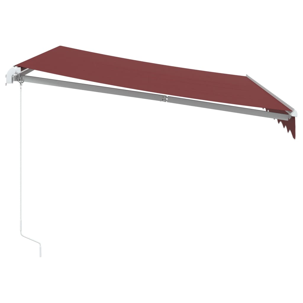 Copertina retractabilă manual, vișiniu, 300x250 cm