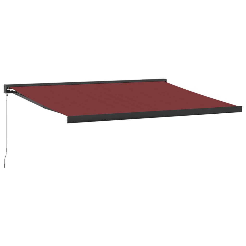 Copertina retractabilă manual, vișiniu, 450x300 cm