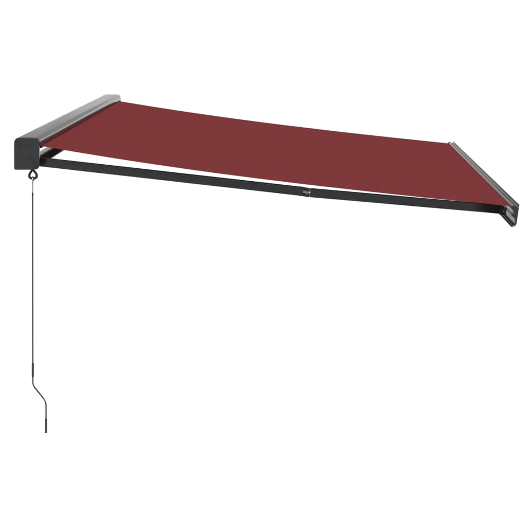 Copertina retractabilă manual, vișiniu, 450x300 cm