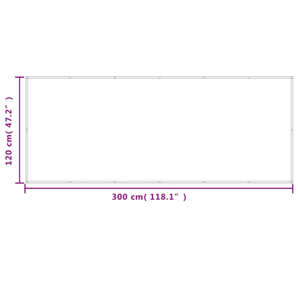 Paravan de balcon gri deschis 120x300 cm 100% poliester oxford