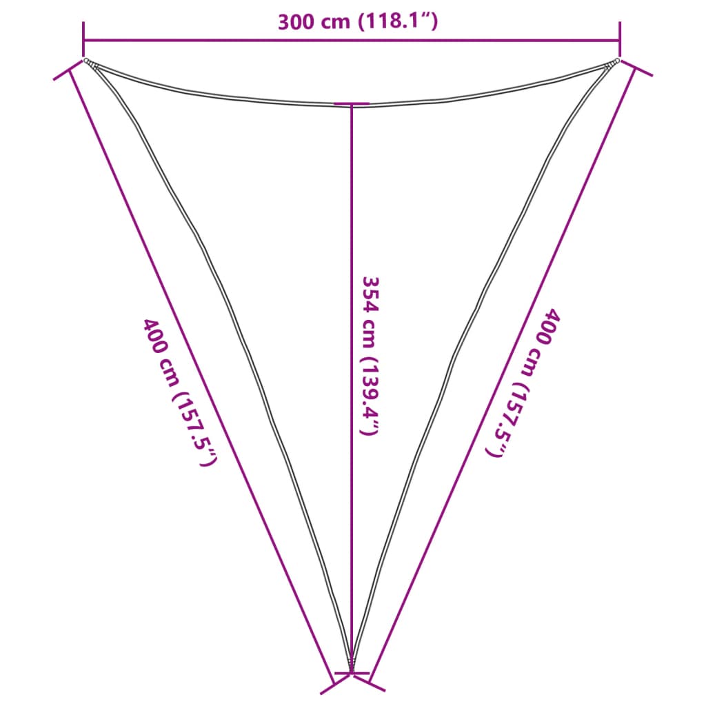 Parasolar, gri deschis, 3x4x4 m, 100% poliester Oxford