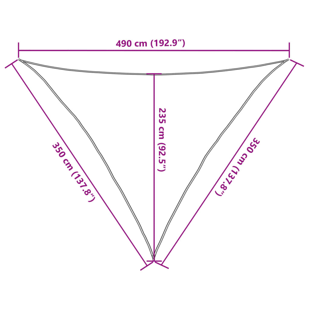 Parasolar, gri deschis, 3,5x3,5x4,9 m, 100% poliester Oxford