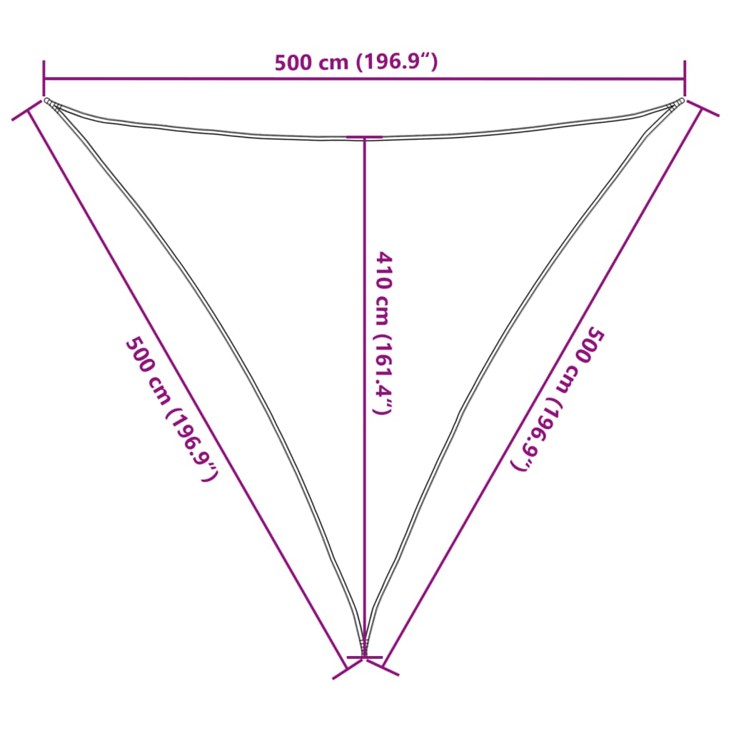 Parasolar, nisipiu, 5x5x5 m, 100% poliester Oxford