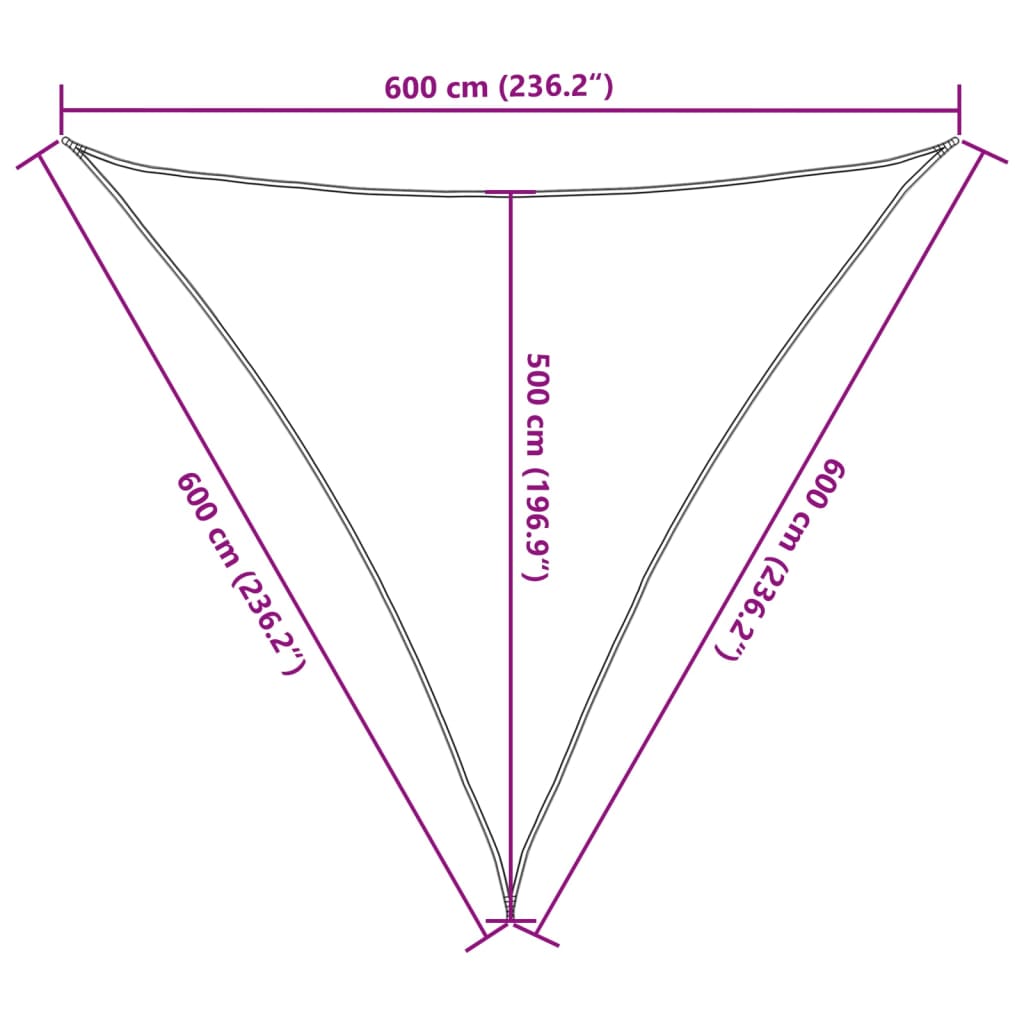 Parasolar, nisipiu, 6x6x6 m, 100% poliester Oxford