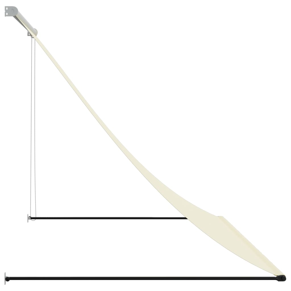Copertină retractabilă, crem, 250x150 cm, țesătură și oțel