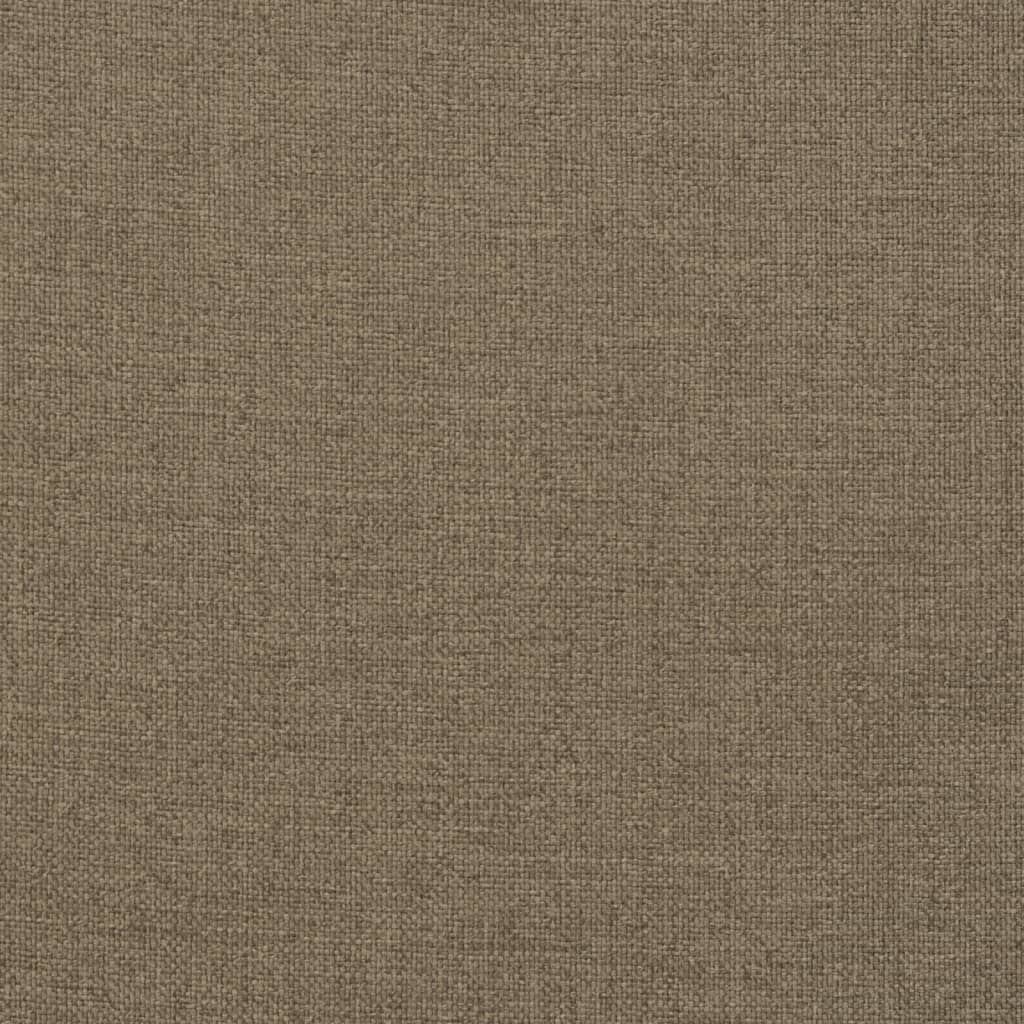 Perne scaun cu spătar înalt 4 buc. gri taupe 120x50x7 cm textil