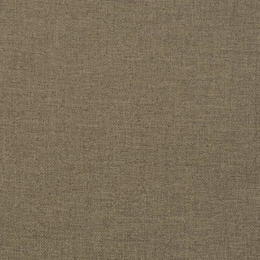 Perne scaun cu spătar înalt 6 buc. gri taupe 120x50x7 cm textil