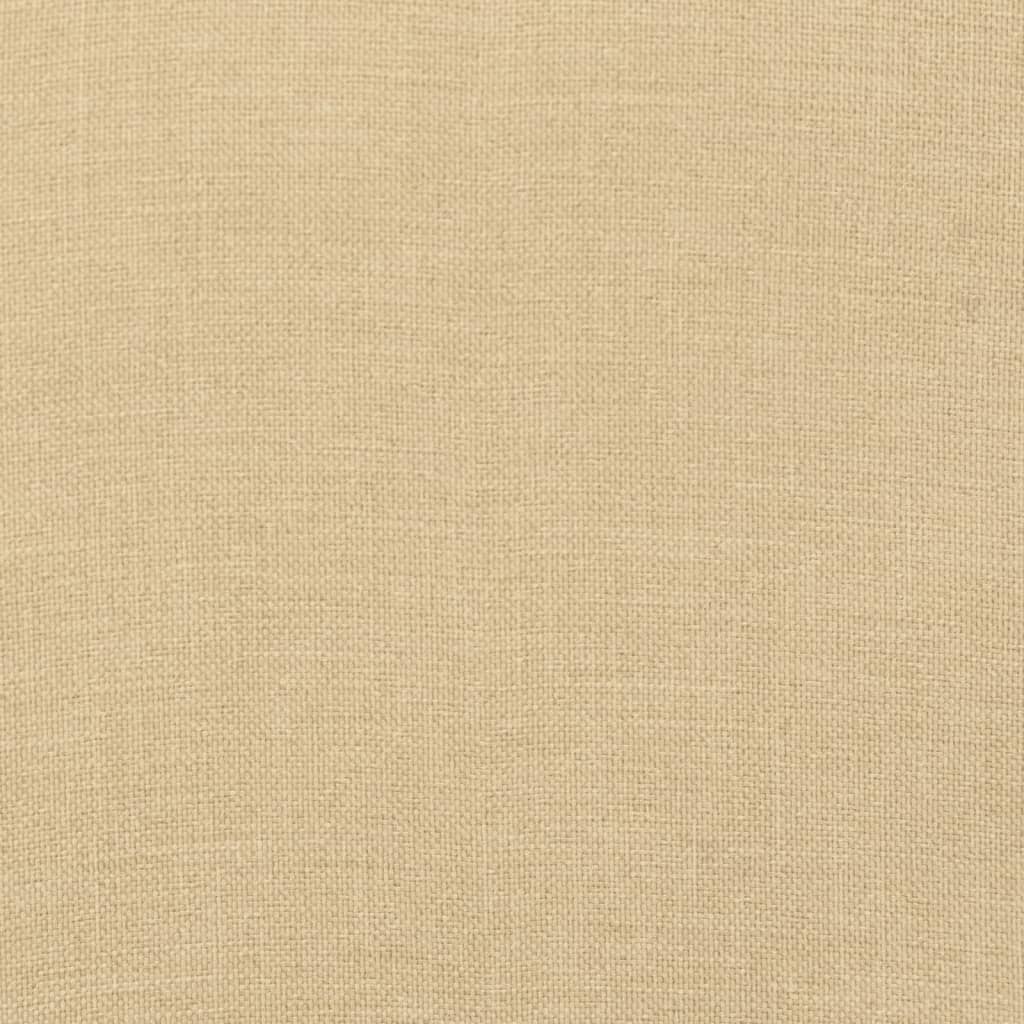 Perne scaun cu spătar mic, 4 buc. melanj bej 100x50x7 cm textil