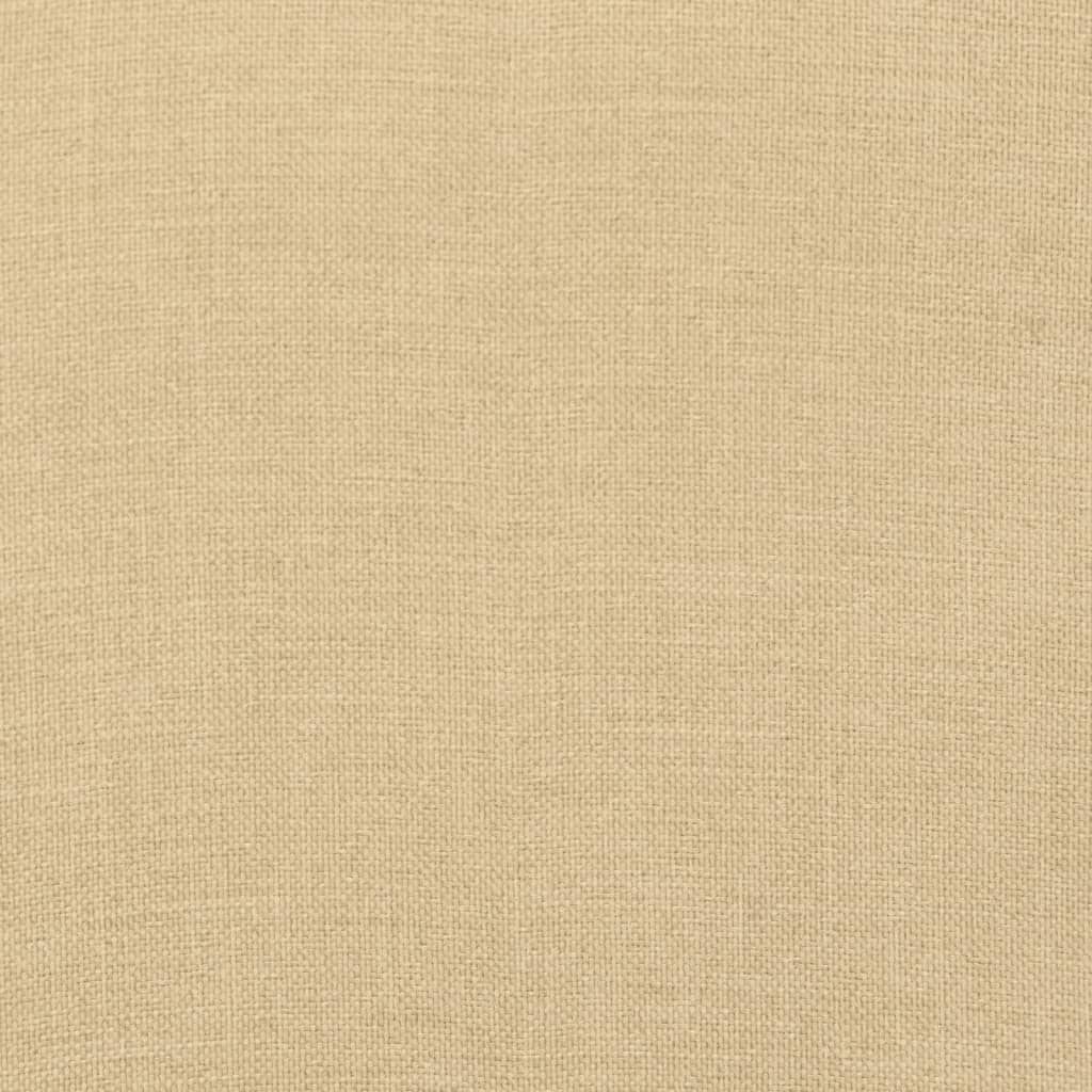 Perne scaun cu spătar mic, 6 buc. melanj bej 100x50x7 cm textil