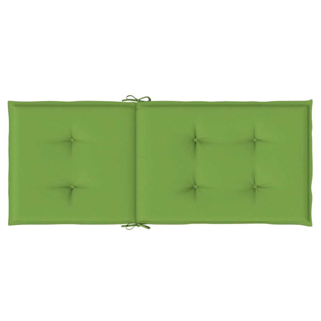 Perne scaun spătar înalt 4 buc. melanj verde 120x50x4 cm textil