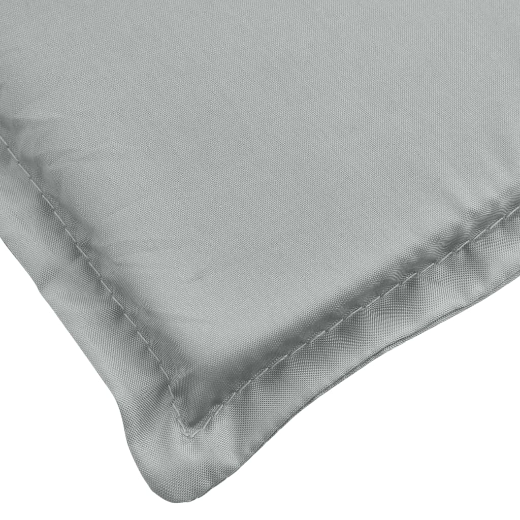 Perne scaun cu spătar scund 4 buc. melanj gri 100x50x4cm textil